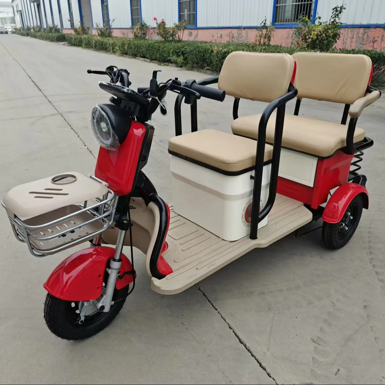 China Cheap Two Seats Adult Three Wheel Electric Tricycle Bike With Motor for Passenger