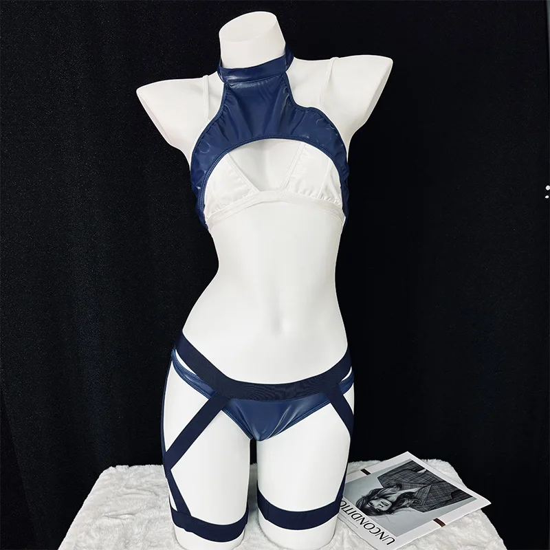

2025 Women Anime Girl Leather Fight Outfit Uniform Cosplay Costume Clothes
