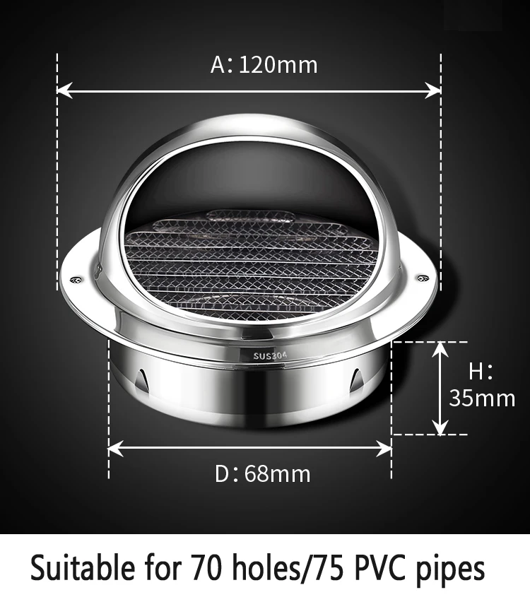 Variant: 304 steel 70mm