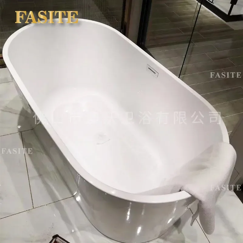 For Oval Acrylic Bathtub Free Standing Adult Home Hotel B&B Project Beauty Colorful Modern Design