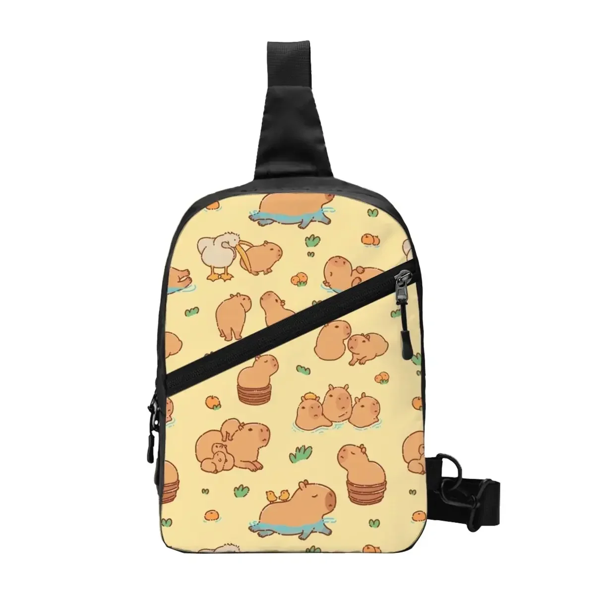 

Capybara Chest Bag Men Sling Crossbody Backpack Chest Bag Traveling Hiking Daypack Shoulder Bag