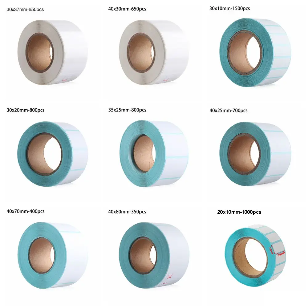 Kaarten Supermarkt Prijs Blanco Tag Zelfklevend Papier Pakketlabel Thermische Sticker Waterdicht