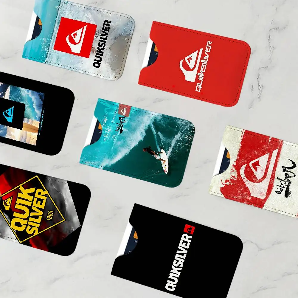 Brand Q-Quiksilver Logo Card Protect Credit Bank Card Holder Case Slim Wallet Protector for Men Travel Shopping
