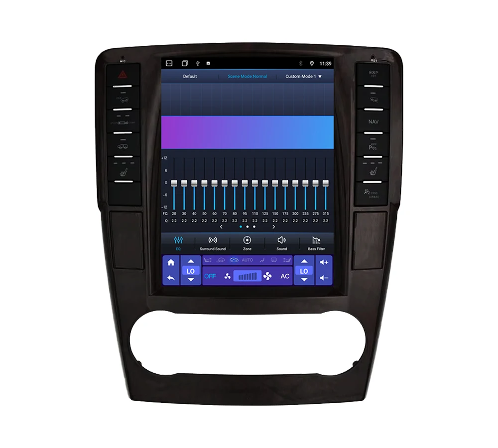 Krando 9.7 "Tesla Android Car Rado Unità principale Gps Schermo verticale per Mercedes-Benz ML W166/GL X166 2012-2015 DSP Wifi Carplay