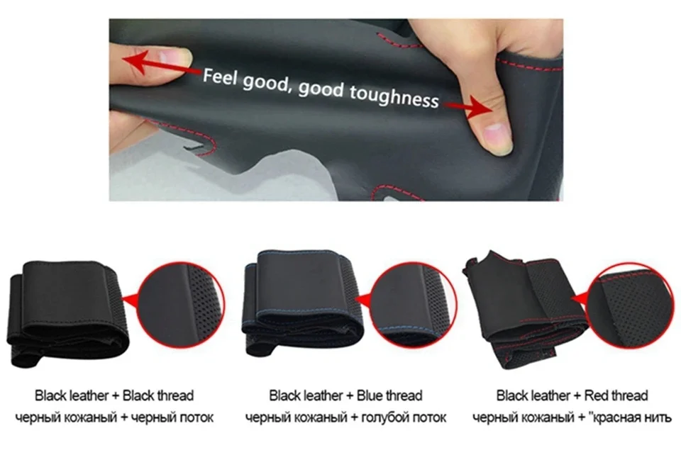 Handgenähter Lenkradbezug aus Wildleder für Seat Leon Cupra R, Leon ST Cupra, Leon ST Cupra, Ateca Cupra, Ateca FR – Detail 5