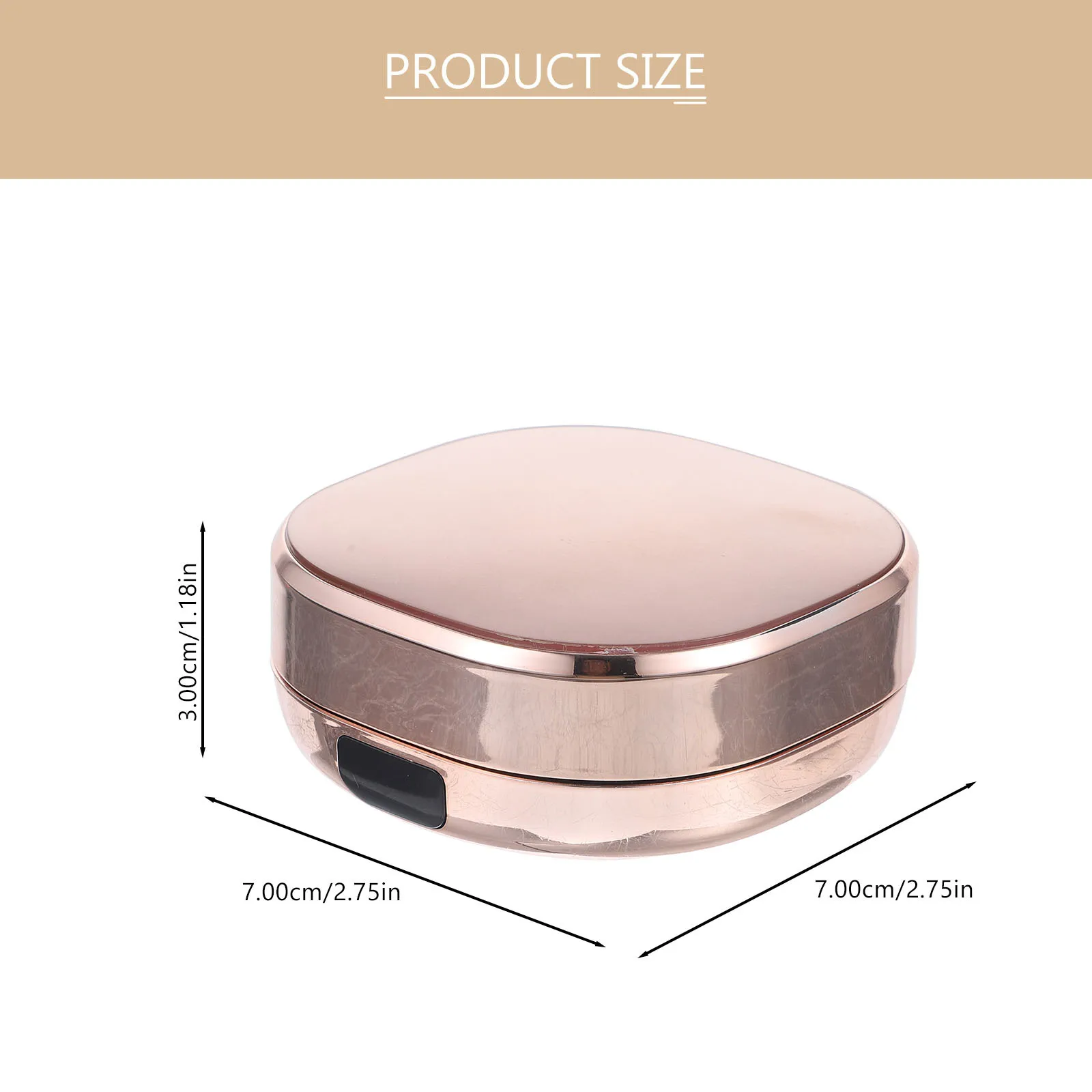 Custodia compatta per cuscino vuoto Contenitore portatile per soffio di cipria in polvere da viaggio Custodia per trucco Dispenser per fondotinta in polvere