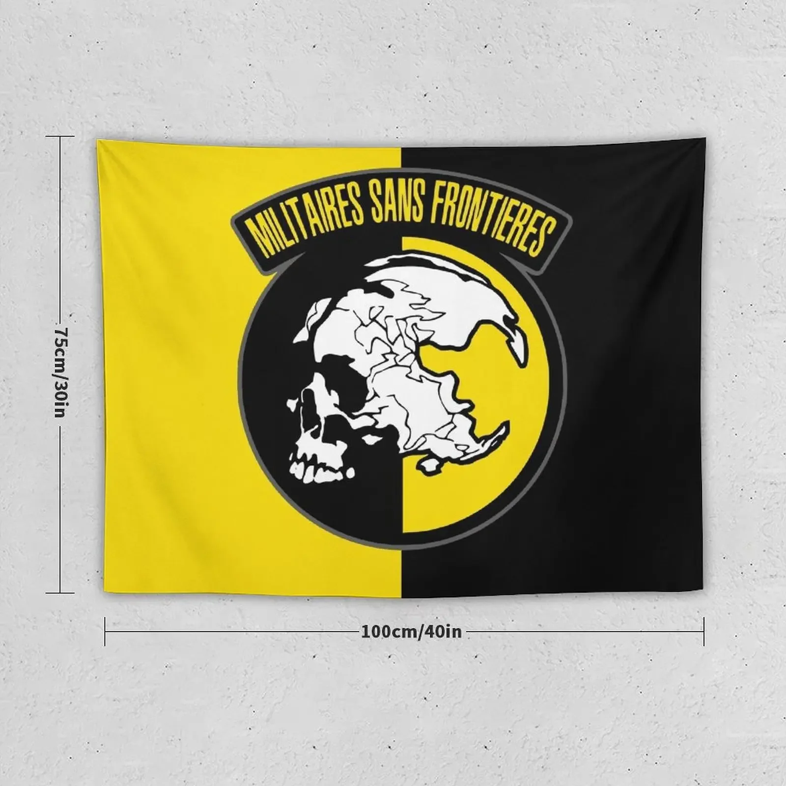 MGS - Militaires Sans Frontieres Logo Tapestry Room Aesthetic Decoration Pictures Room Wall Tapestry