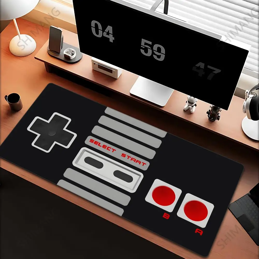 

XXL Retro Game Controller Mouse Pad Anti-Slip Rubber Base 400x900MM Desk Mat with Precision Edges for Gaming Office Work Pc Rugs