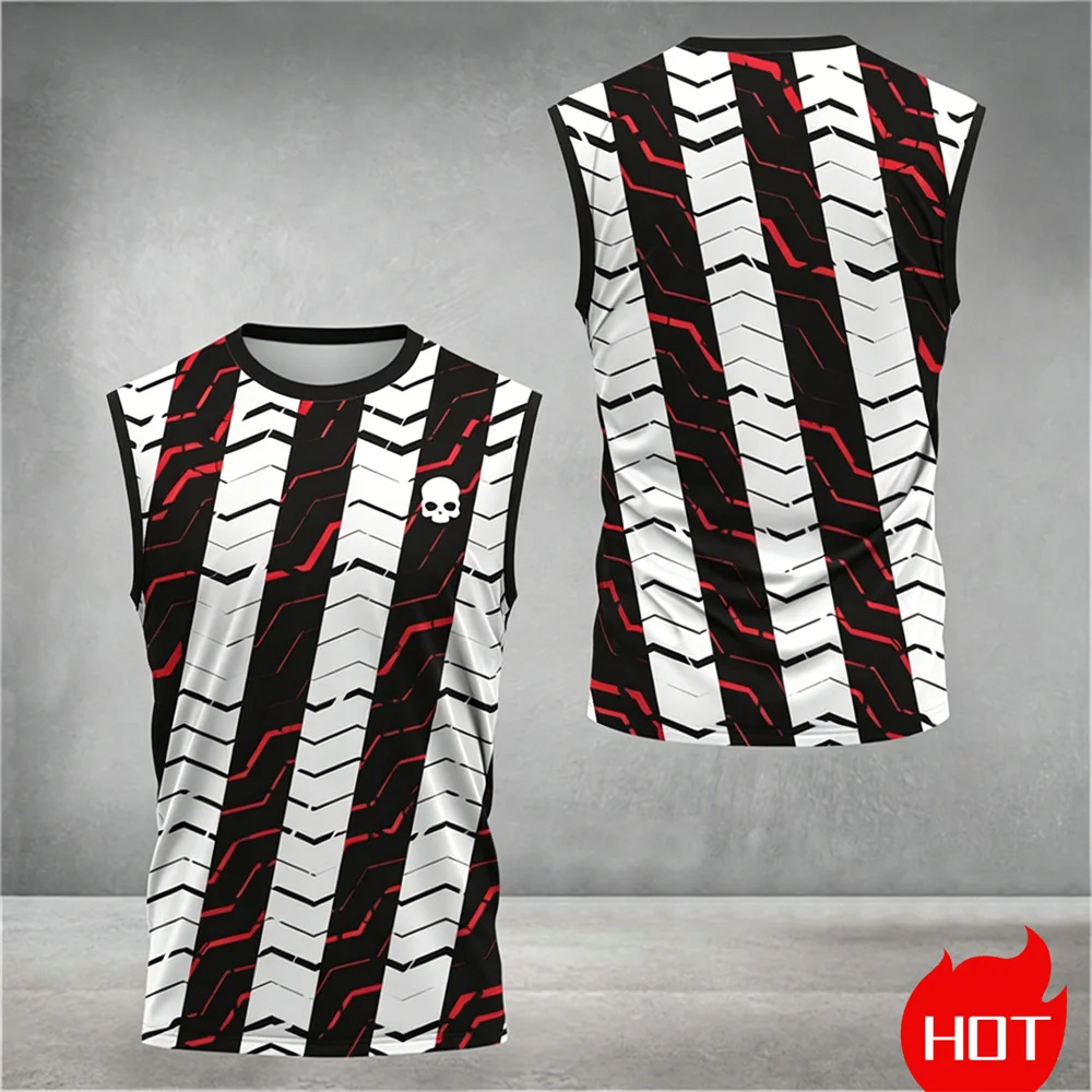 Summer men's t-shirts and tank tops 3D printed T-shirt Black Iconic Logo Slogan Game T-shirt Breathable round neck loose T-shirt