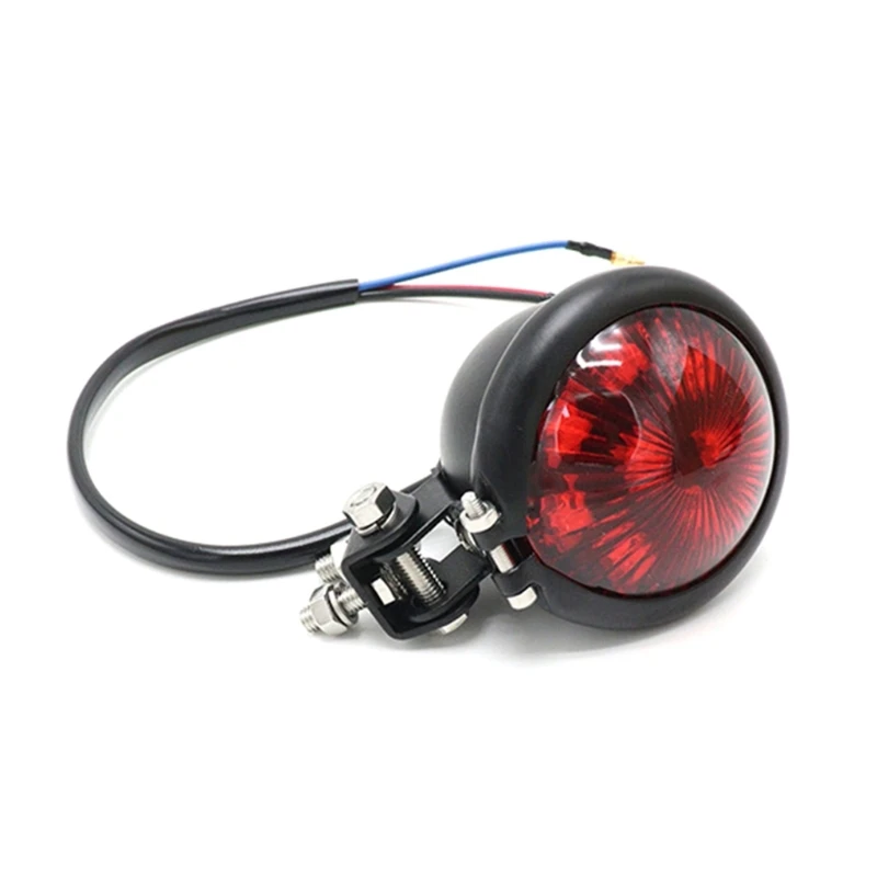 G99F Motorbike LED Brake Tail Light for GN125 CG125 12V Vintage Round Light