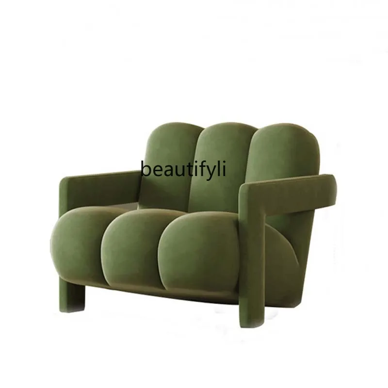 

Fabric Single Sofa Soft Case Shaped Leisure Chair Designer Nordic Simple Chair