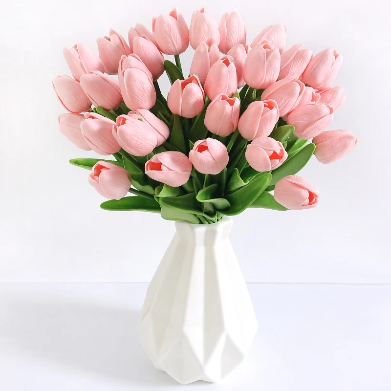 5/10 Stück 29 cm Tulpen-Kunstblumenstrauß, PE-Schaum, gefälschte Blumen für Hochzeitszeremonie, Dekoration, Outdoor, Garten, Zuhause, Raumdekoration – Detail 10