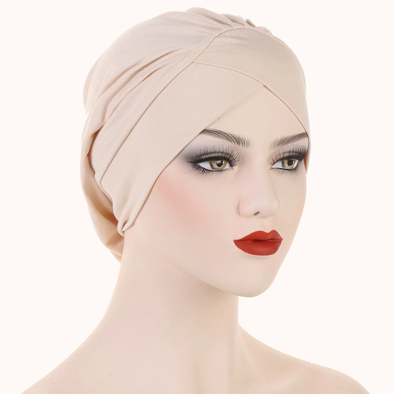 Muslim Soild Color Turban African India Hat Women Headwrap High-quality Hot Sale Fashion Ladies Caps