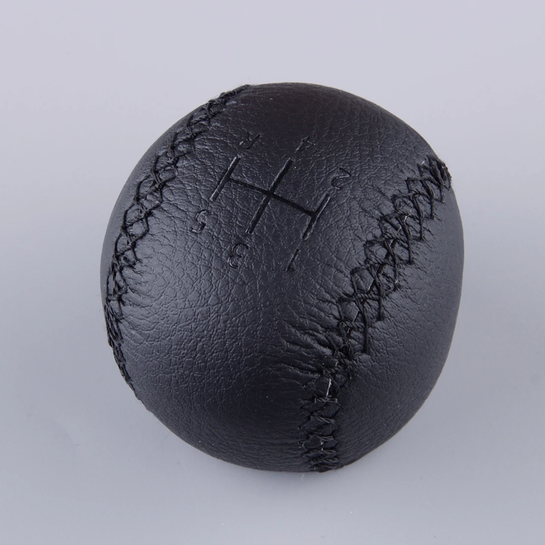 Black 5 Speed Gear Stick Shift Knob PU Leather 4777074 Fit for Saab 95 9-5 1998-2003 2004 2005 2006 2007 2008 2009 2010 2011