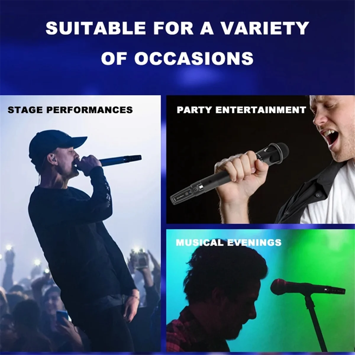 Sistema adaptador uhf xlr ecológico, transmissor de microfone sem fio, receptor para microfone dinâmico, guitarra, mixer de áudio, sistema pa