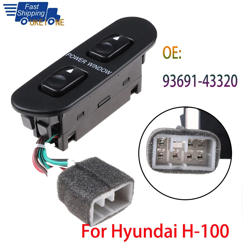 For Hyundai H100 Bus Kasten 1993-2004 Electric Power Window Switch Lifter Control Button Car Accessories 93691-43320 9369143320