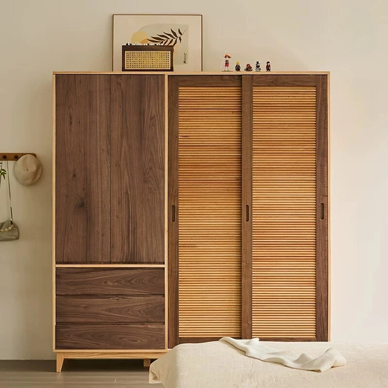 Luxury Customized Wardrobes Hanging Clothes Wood Wooden Luxury Room Wardrobe Closet Organizer Guarda Roupas Home Furniture