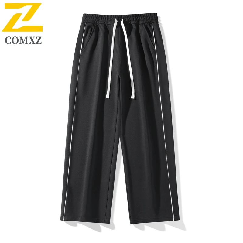 

​Men's Straight Wide Leg Pants Korean Style High Waisted Loose Trousers Spring Autumn Casual Streetwear Stretchy Comfort​ 2025