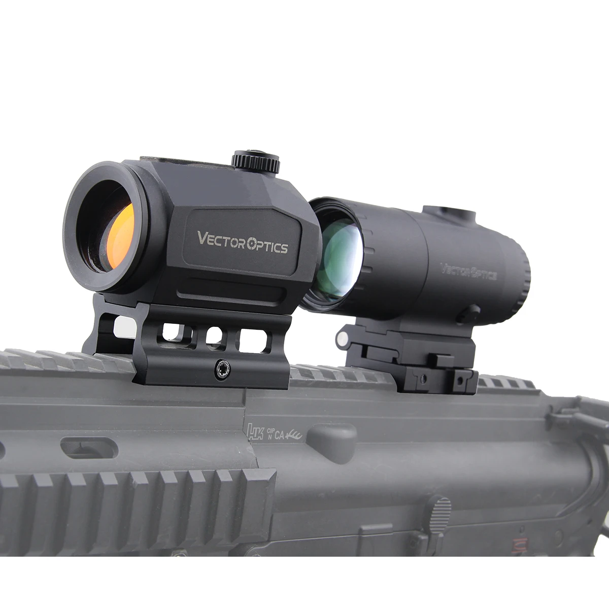 Imagem -02 - Vector Optics Scrapper Red Dot Sight 5x Paragon Magnifier 2moa Dot Size Ipx6 Water Proof Fit ar 15. 308 Garantia Vitalícia