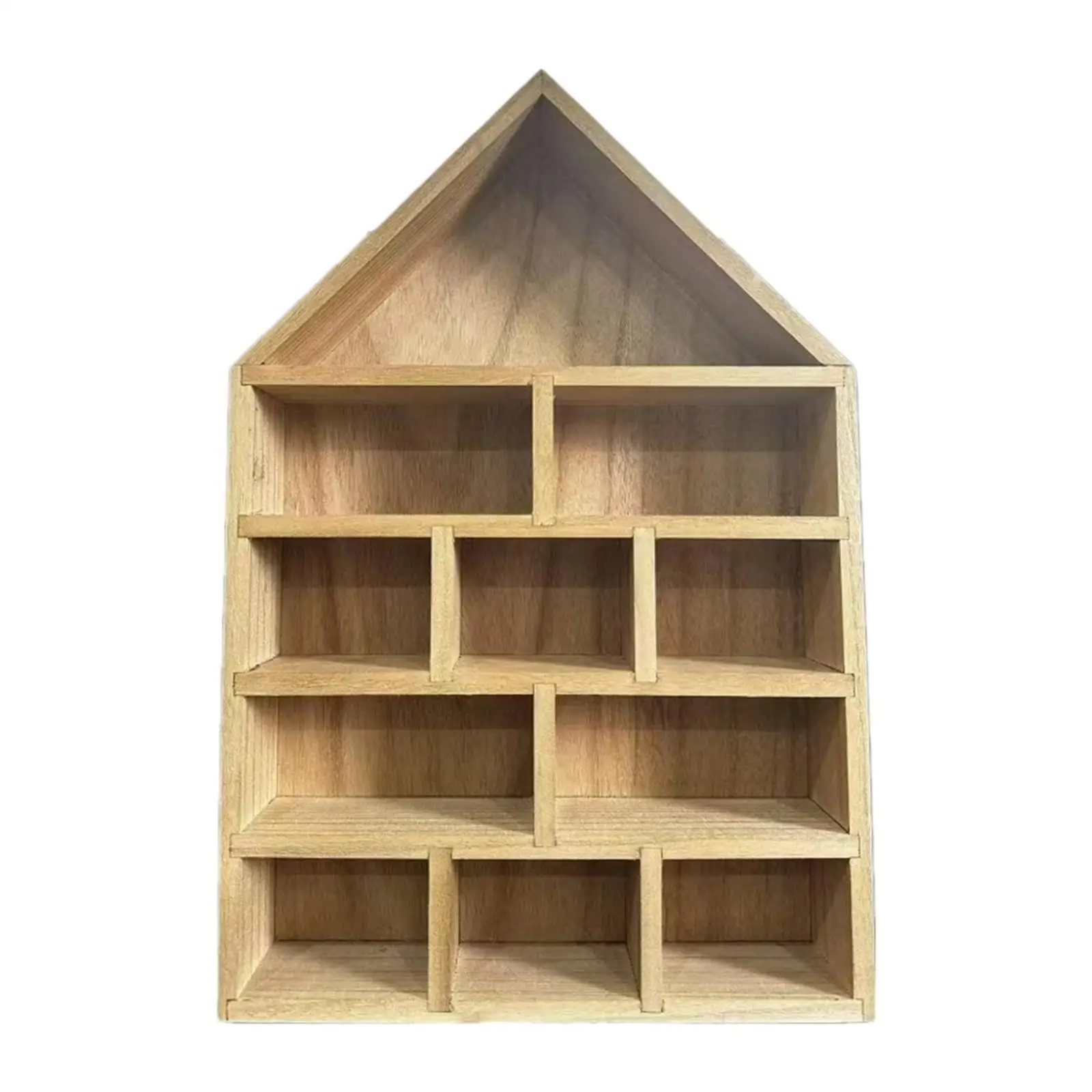 Shadow Box Display Shelf Retro Style Organizer for Entrance Hallways Counter