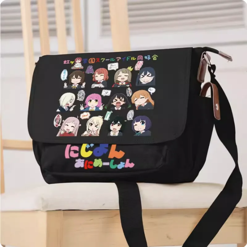 Love Live! Nijigasaki High School Idol Club Cartoon Bag Unsix Fashion Leisure Teenagers Crossbody Student Messenger Handbag B158