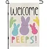 Welcome Easter Garden Flag Double Sided Vertical 12×18 Inch Bunny Banners Spring Yard Outdoor Farmhouse Decoration DF019 jjp