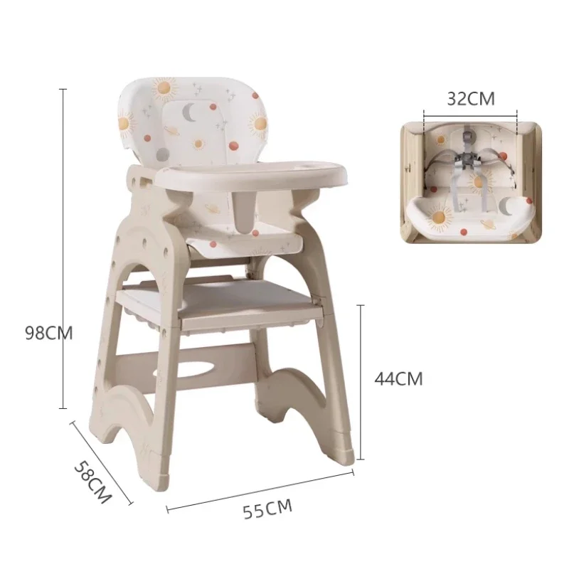 Chaise de salle à manger pour bébé, siège de table à manger pour bébé, chaise commerciale multifonctionnelle pour restaurant et enfants