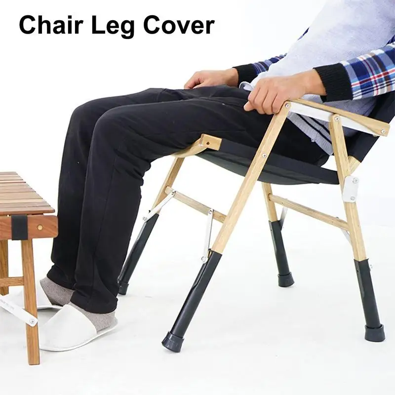 Chair Leg Covers Floor Protection Chair Leg Caps Furniture Feet Covers Heighten Non-Slip Chair Riser Furniture Leg Protectors