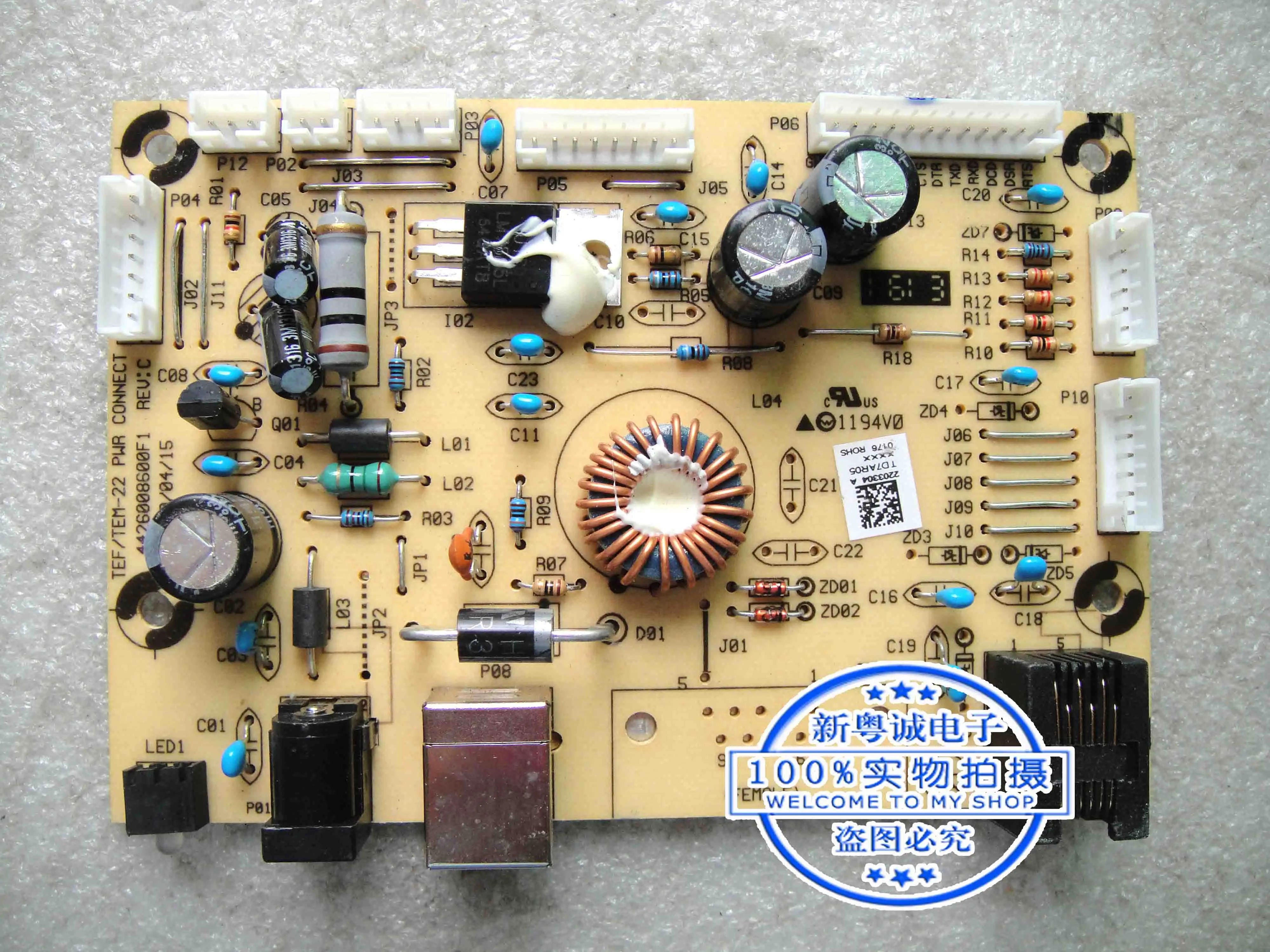 

Tef-22f-pug Power board TEF/TEM-22 PWR CONNECT 4426008600F1 REV:C