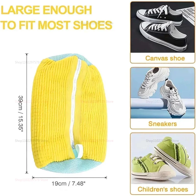 1Pcs Schuh Waschmaschine Tasche Wiederverwendbare Sneaker Wäsche Tasche für Waschmaschine Trockner Schuh Reiniger Sanfte Waschen Schützende Schuh waschen Tasche
