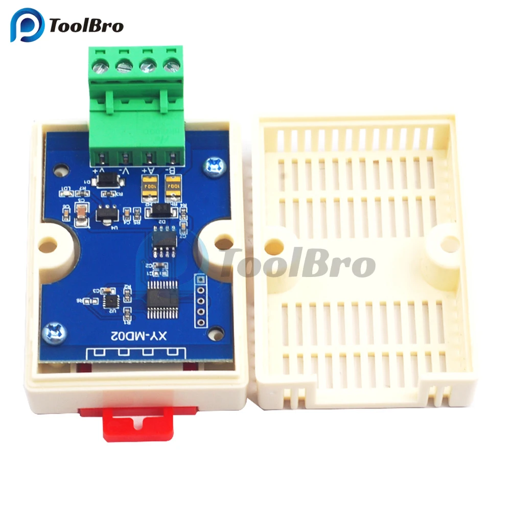 Modul Sensor deteksi pemancar suhu dan kelembaban Modbus SHT20 Sensor temperatur RS485 sinyal Analog