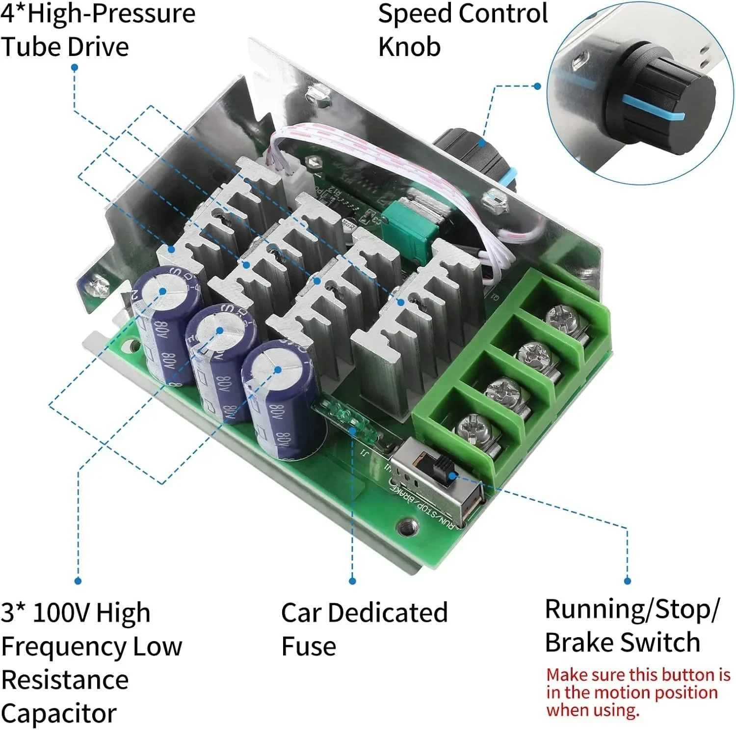 7V-70V 30A DC Motor Drehzahlregler 12V 24V 36V 48V 60V Einstellbare PWM DC Bürstenmotor Drehzahlregelung Regler Schalter