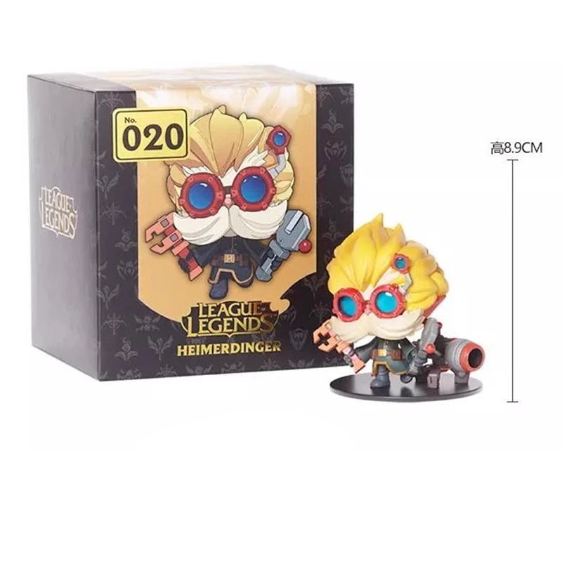 Original LOL League of Legends Heimerdinger Q Version Anime Action Figures Collectible Ornaments Model Toys Gift