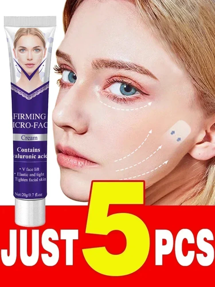 

New V-Shape Cream Removal Double Chin Firming Tighten Mandibular line Masseter Face Muscle Fat Burning Cream