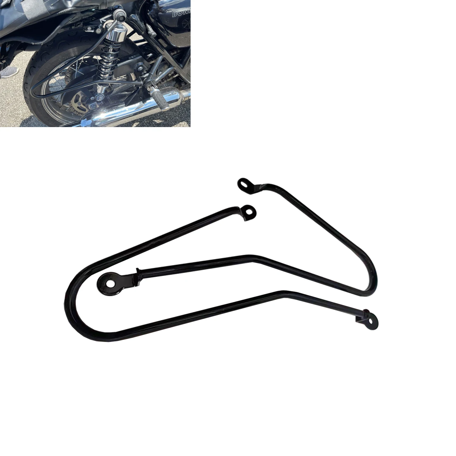 

Боковой кронштейн для седельной сумки для Triumph Bonneville T100 T120 Thruxton 1200 Street Twin/Cup 2016-2023