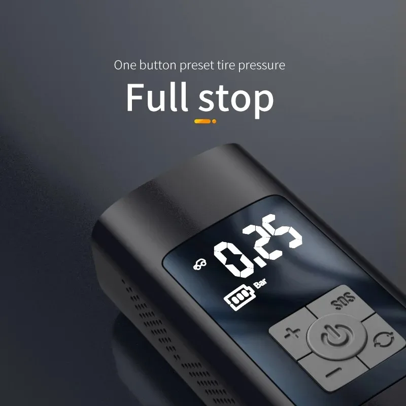 ضاغط هواء كهربائي صغير للسيارة ، ثنائي الاستخدام ، بنك طاقة ، محمول ، نافخ إطارات لاسلكي ، قابل للنفخ