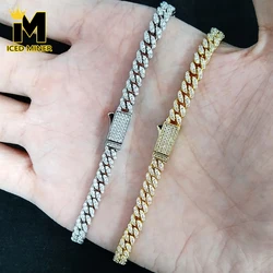 5mm High-Quality Iced Out Cuban Link Chain Necklaces for Men Women Bling Miami Chain Hip Hop Jewelry Free Shipping