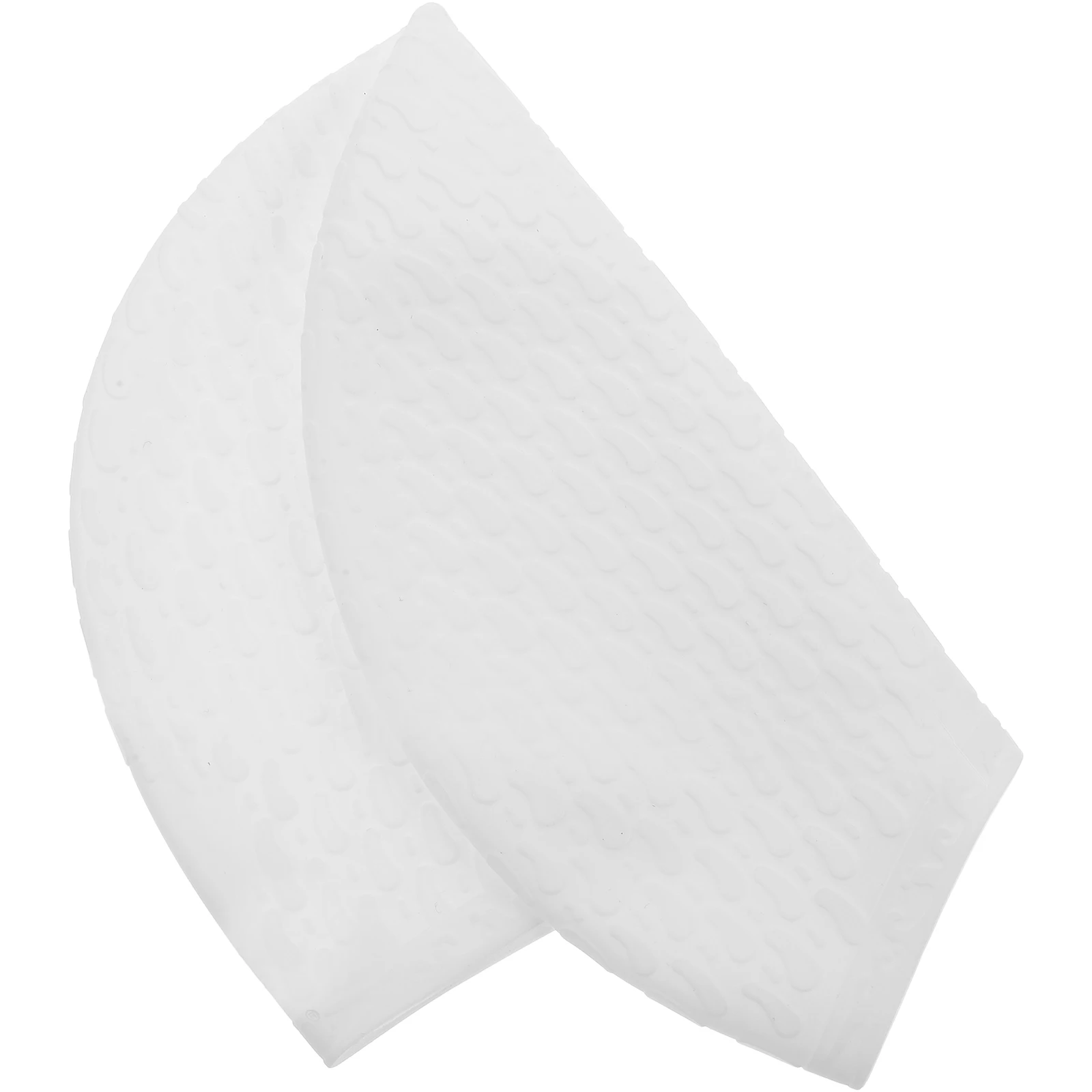 

Reusable Waterproof Swim Caps for Women Men Long Hair Extra Large Silicone Bubble Swim Cap White Color Shower Hat