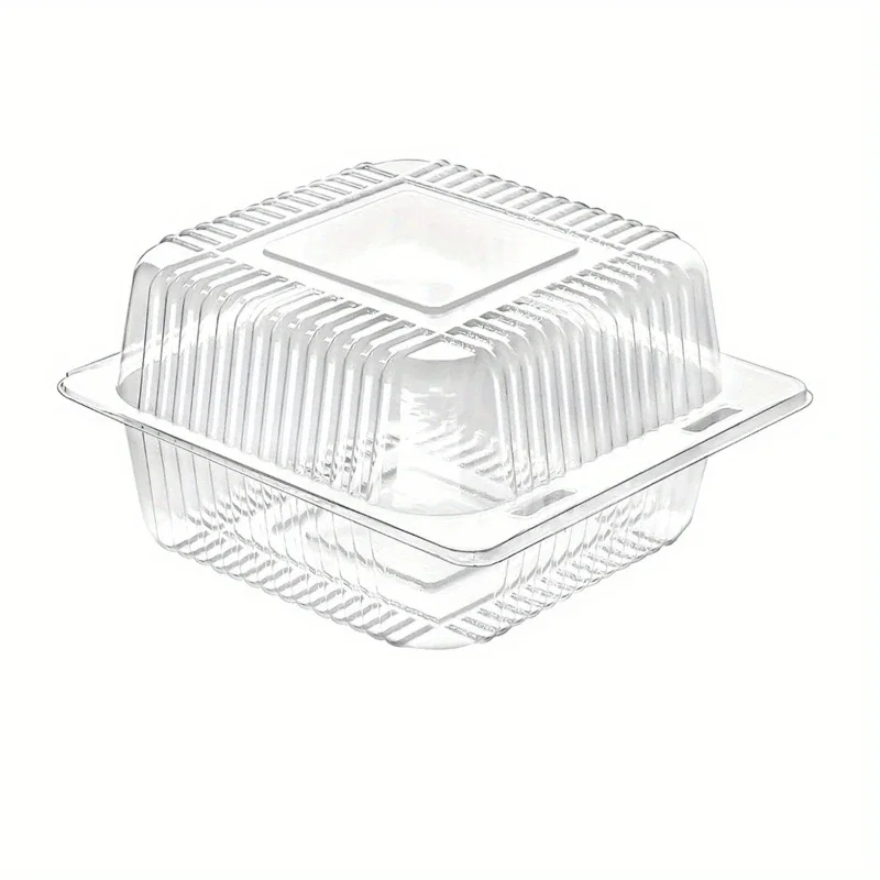 50 STKS Transparante Plastic Taartdoos Dessert Brood Fruitsalade Verjaardag Bruiloft Restaurant Huishoudelijke Wegwerp Voedseldoos