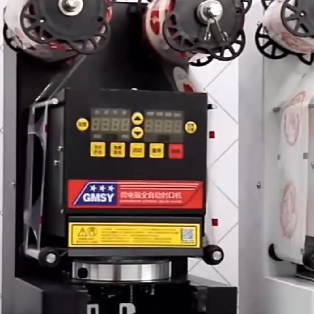 

Коммерческая интеллектуальная машина для запечатывания чашек, магазин чая с молоком, машина для запечатывания пленки, машина для запечатывания пузырьковых чашек чая