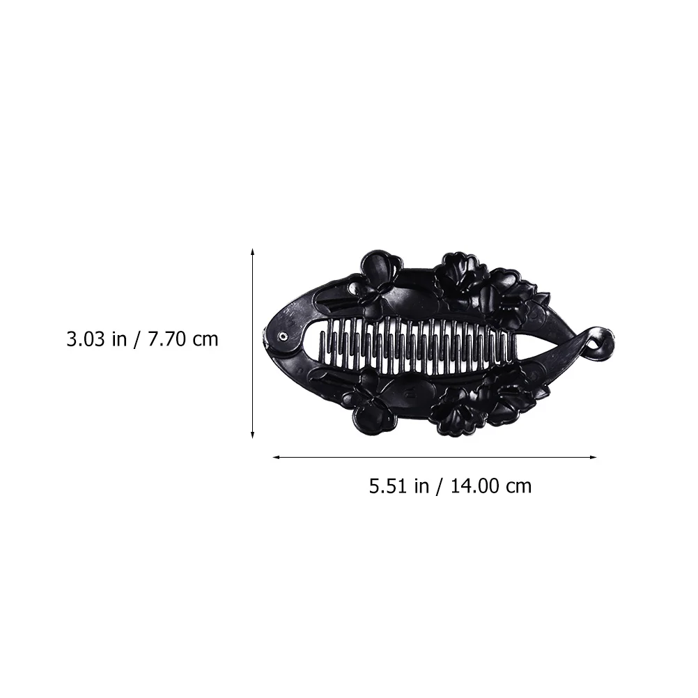 

6 шт., винтажные заколки для волос с цветком и рыбой, зажим-банан для женщин, заколки в стиле ретро, пластиковый зажим для волос, инструмент для укладки, держатель для хвоста