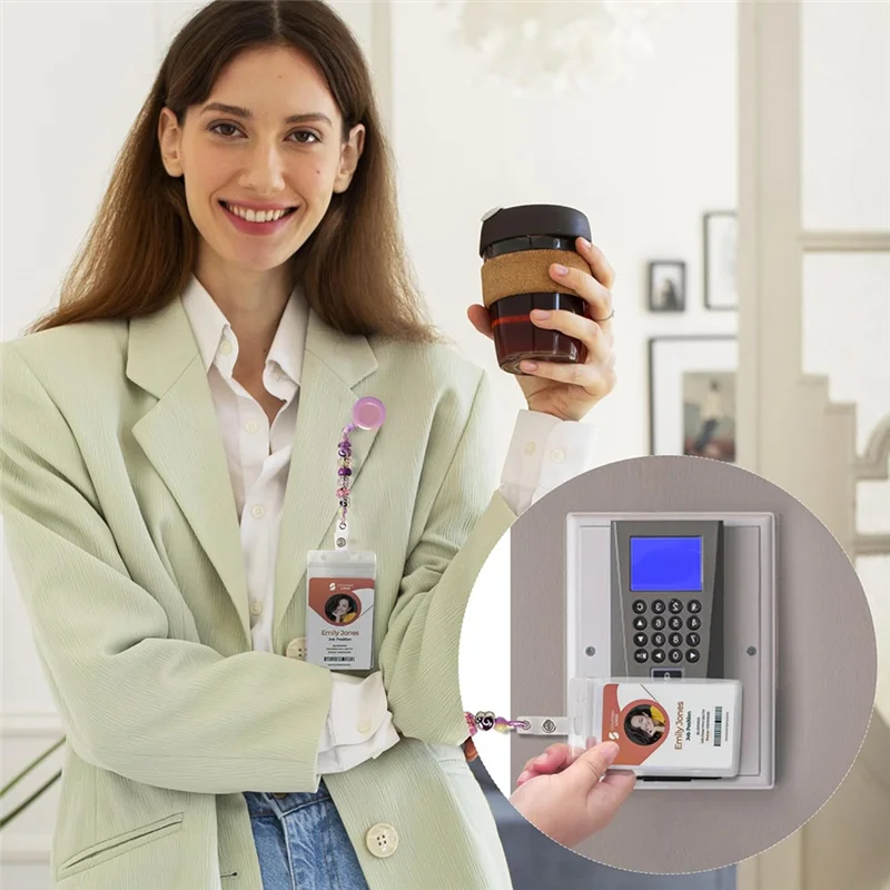 

Чувствительная катушка для бейджа из бисера, выдвижная катушка для значка «сделай сам», комплект катушек для удостоверения личности медсестры для учителя, офисные принадлежности, сделай сам, расшитая бисером