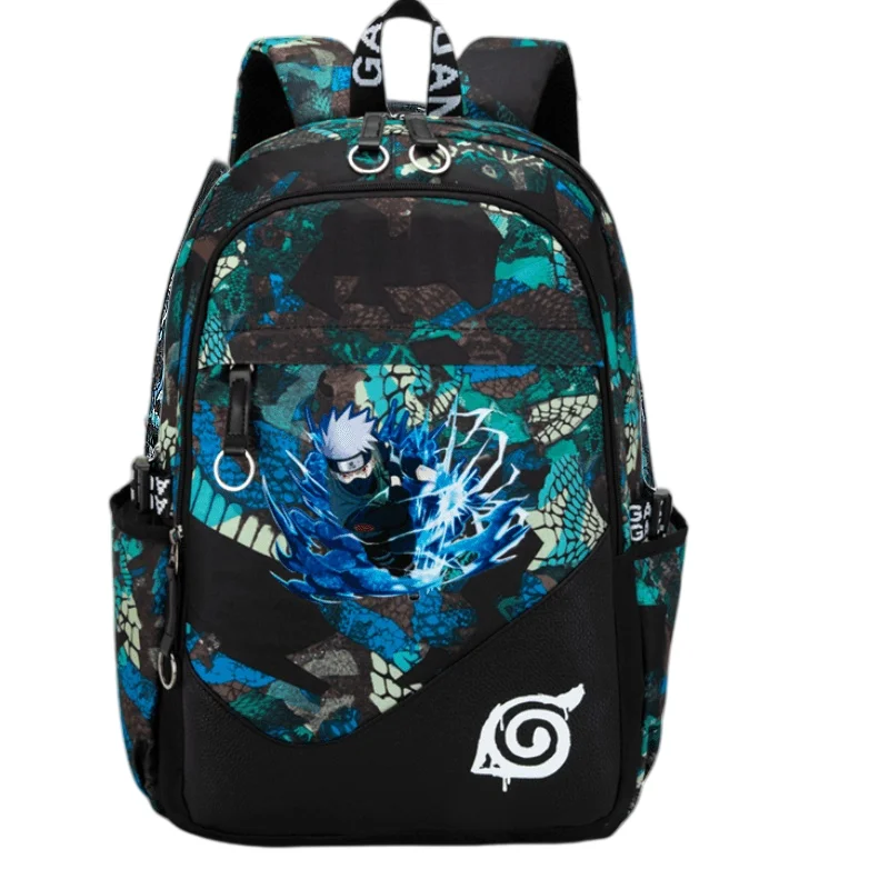 Naruto-Rucksack, neues, kreatives Cartoon-Design, Uzumaki Naruto, modisch, strapazierfähig, wasserdicht, großes Fassungsvermögen, leichter Schulrucksack. – Detail 2