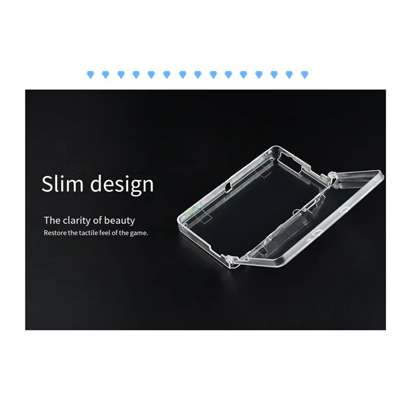 -BOFF Crystal Clear Hard Case For 3DS Protective Transparent Shell Lightweight Design, Perfect Fit