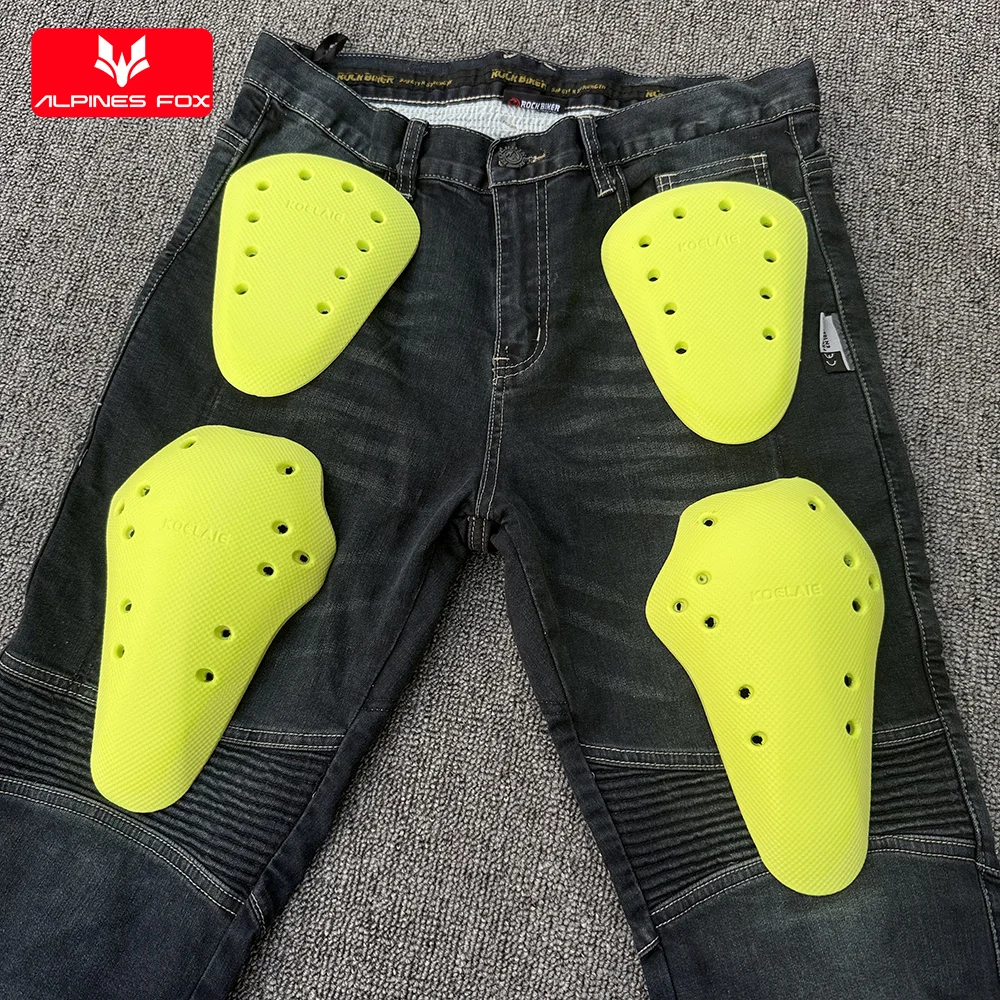 CE1 Certified Knee Hip Pads Anti-collision Built-in Motorcycle Pants Jeans Insert Protective Gear Motorbike Trousers Kneepad