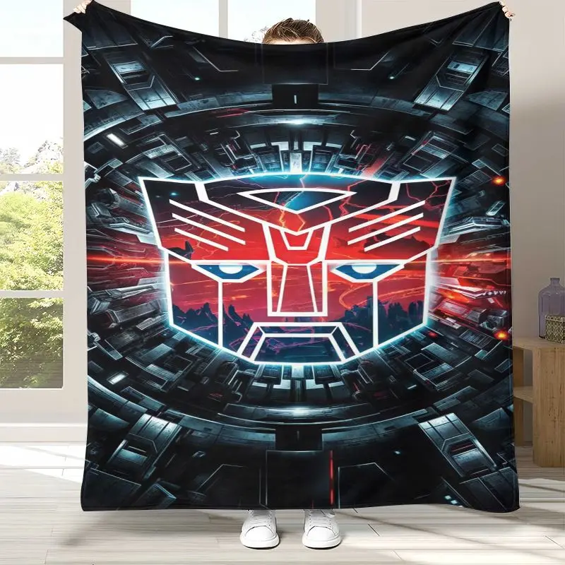 Vintage Autobots Transformers Optimus Prime Flannel Throw Blanket,Cozy Warm Blanket for Bed,Sofa,Living Room,Camping,Home Decor