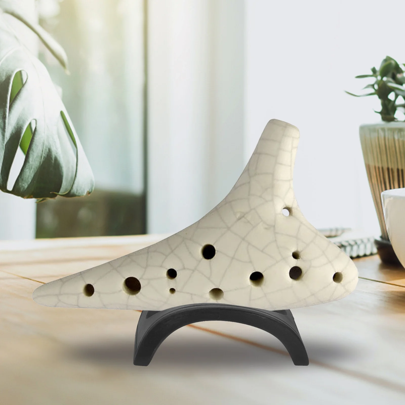 

8Pcs Portable Resin Ocarina Holders Durable Stand Stable Groove Design Prevent Slippage Long Lasting Portable Ocarina Stand