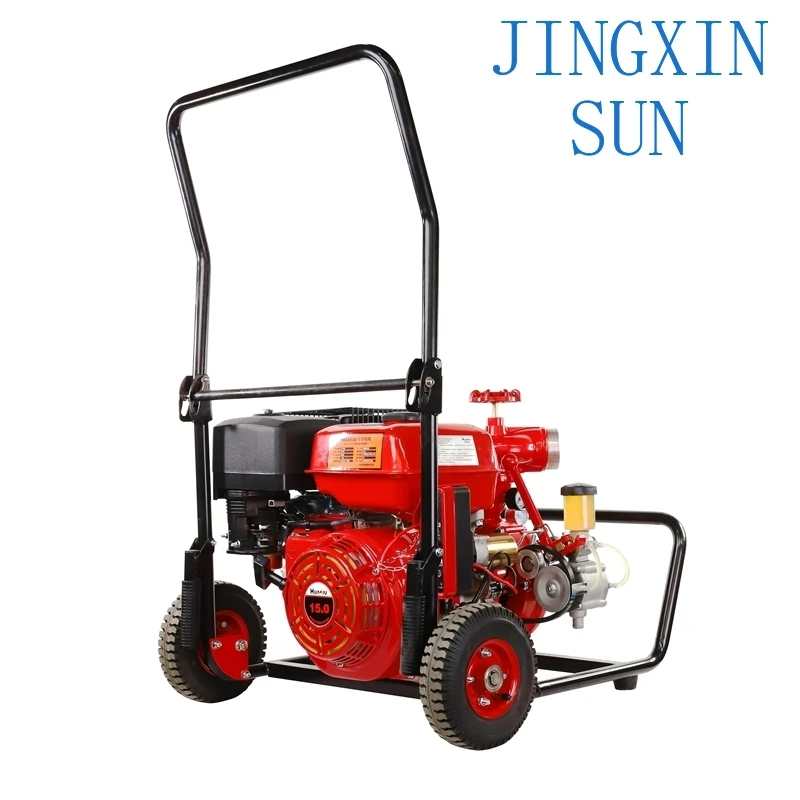 Quality Emergency Firefighting Equipment 15HP Lifan Petrol Engine Portable Fire Fighting Water Pump