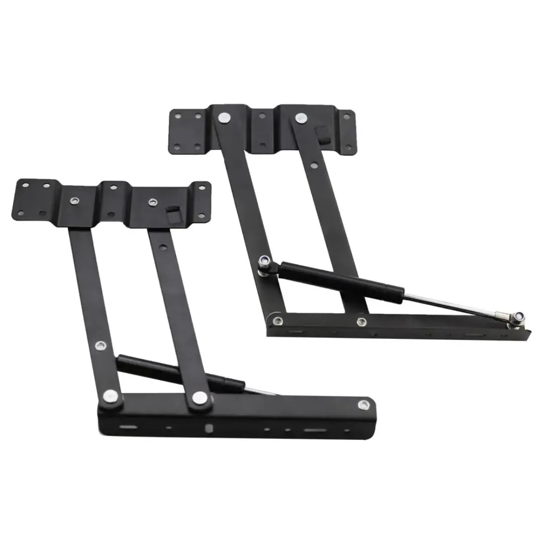 Furniture Hardware Heavy-Duty Gas Spring Lift Hinge Durable With Hydraulic Damping For Smooth Silent Table Height AdjustmentATV&