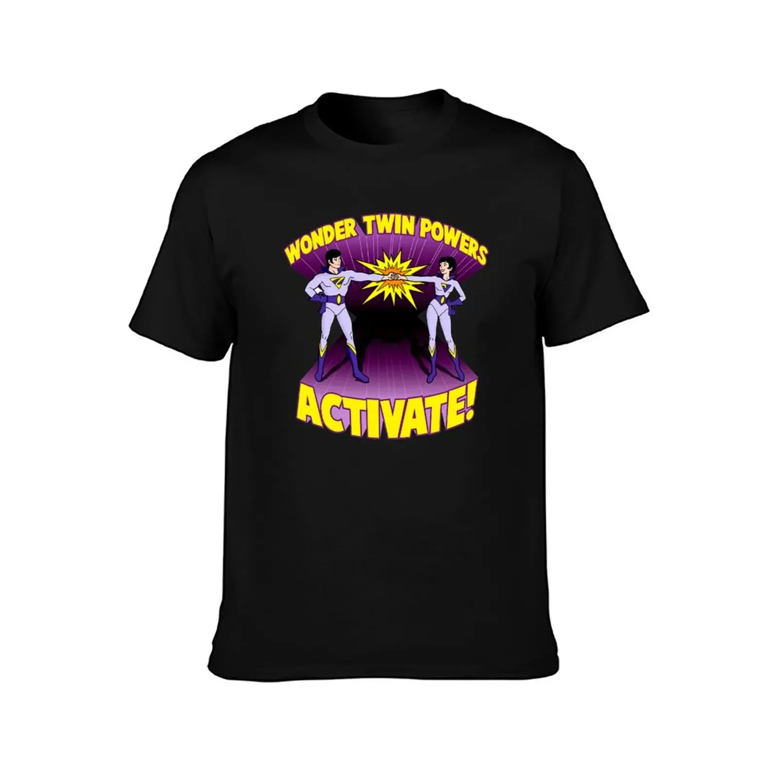 Wonder Twin Powers Activate T Shirt T-Shirt croswit shirt man boys whites mens plain t shirts